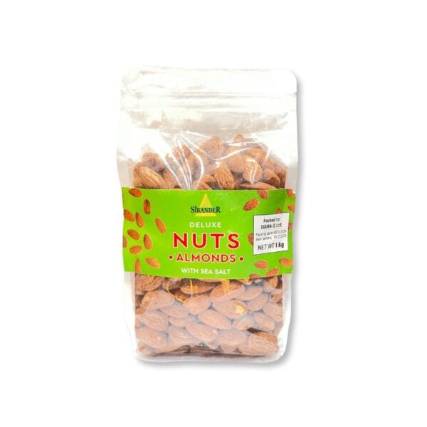 Sikander Deluxe Almonds with Sea Salt – 1kg