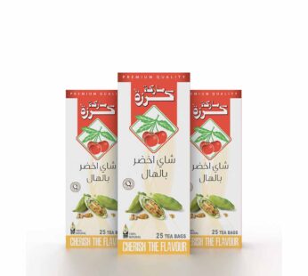 شاي أخضر الكرزة بنكهة الهال – 25 ظرف