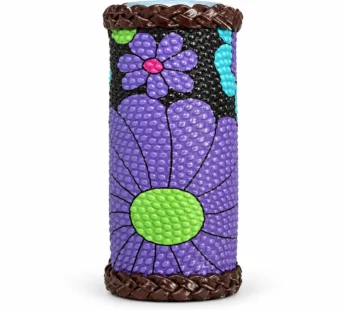 Purple Floral Mate Cup