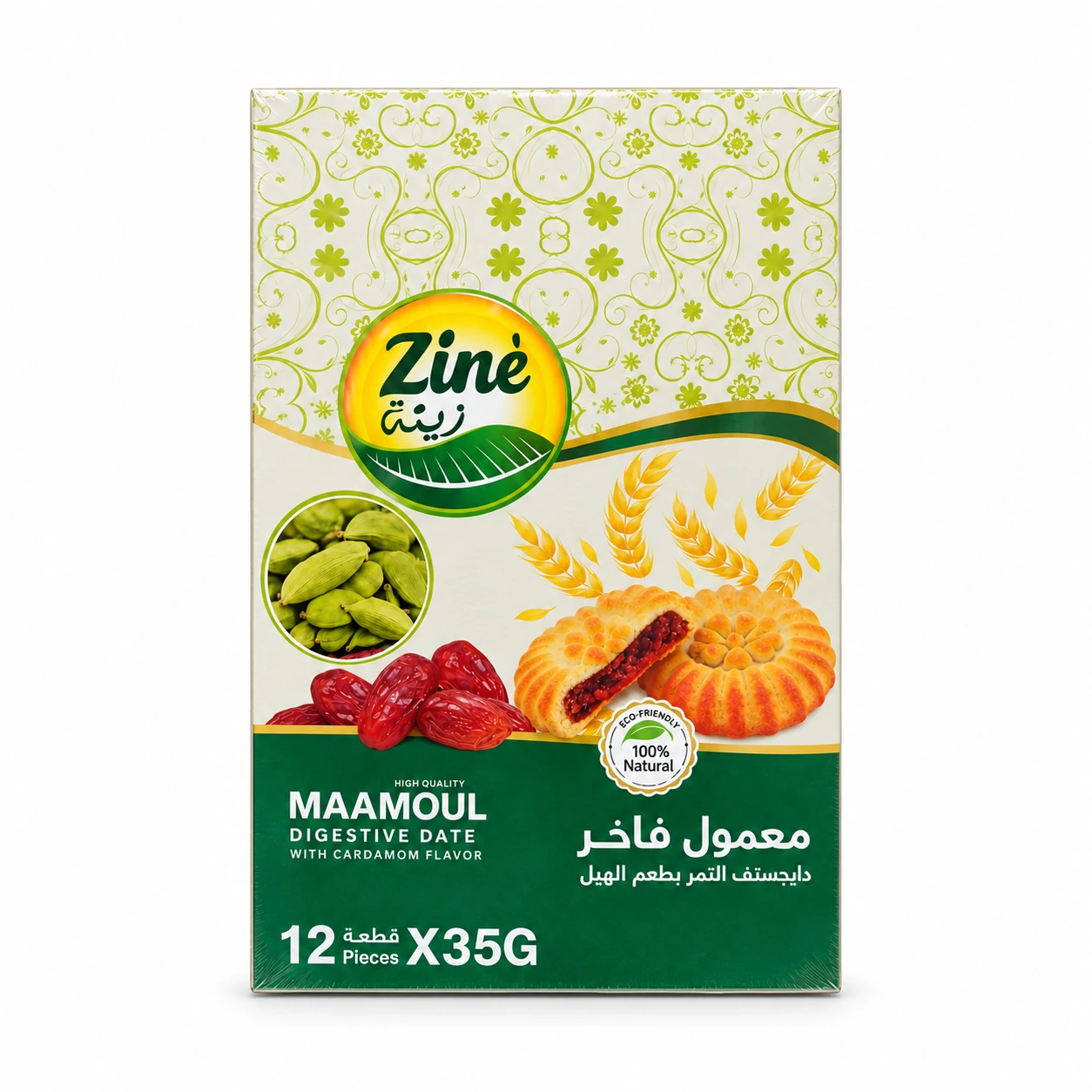 Маамул Ziné с фурми и аромат на кардамон – 420 г (12 броя) — опаковка